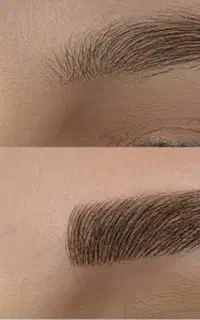 مدل میکروبلیدینگ ابرو بدون تتو قبلی