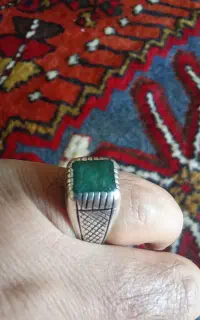 انگشتر نقره زبرجد