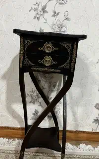 میز تلفن چوبی