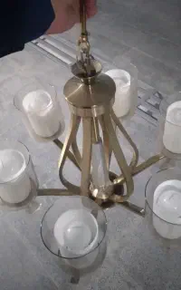 لوستر فلزی ۶ شاخه