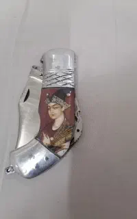 چاقو 20 دنده و تسبیح نقره کوب
