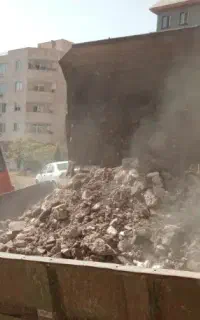 حمل بار نخاله بالودر