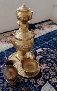 سرویس سماور طلایی