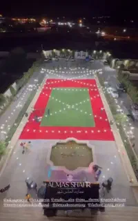 داربست استیج چمن مصنوعی.