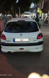 ۲۰۶تیپ۲مدل ۸۶سفید