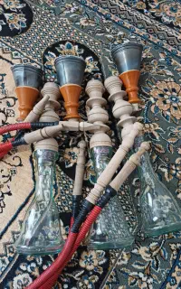 قلیان چوب گردو دستی