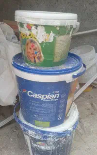 بتونه ۵کیلویی نصف رنگ ۱۵کیلویی کاسپین