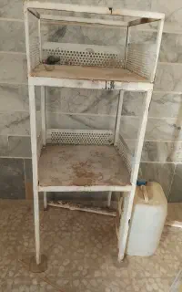 میز کار اهنی سنگین و مقاوم