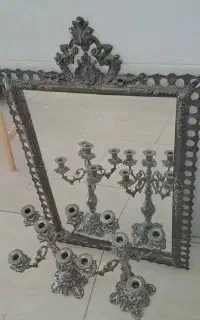 اینه شمعدان در حد نو