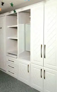 کابینت ، کمد و کاغذ دیواری ، کناف