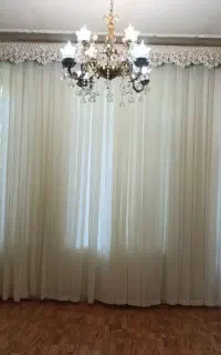 پرده همراه زیر پرده و کنار پرده و ریل هاش