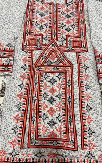 لباس دست دوز نیم کاره