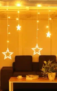 ریسه ستاره بزرگ ریسه قلبی بزرگ پشت پرده ای