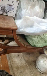 میز تلفن چوبی