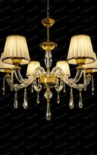 لوستر باکارات و کریستالی در انواع رنگ طرح مختلف