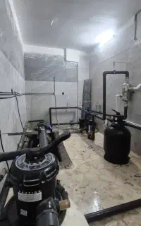 تاسیسات لوله کشی استخر و لوله کشی گاز ساختمان