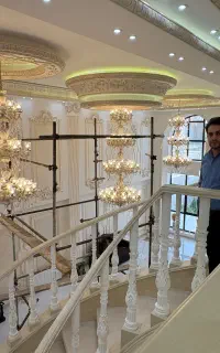 لوستر حسینیه لوستر طبقاتی لوستر تالار لوستر مجلل