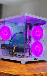 کیس گیمینگ آکواریومی/ SSD 1T/گرافیک 8/رم 16 D4/نو