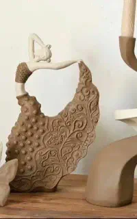 شمع و سنگ مصنوعی در رنگبندی دلخواه.
