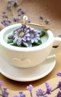 شات شمع فنجان و نعلبکی برای گیفت نامزدی