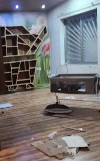 کتابخانه دکوری ایستاده به دیوار بزرگ