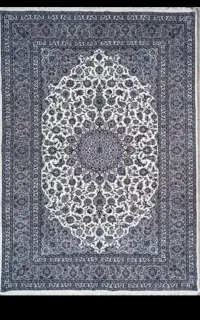 فرش دست بافت اردکان کرم طوسی