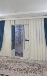 پرده حریر شاین دار جنس خوب