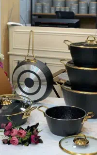 سرویس قابلمه چدن گرانیت اویز پلاس کاندید ام جی اس