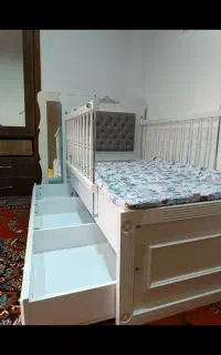 سرویس تخت کودک با خوشخواب درحد نو مارک آپادانا