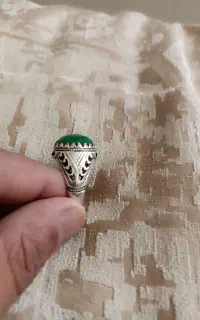 انگشتر نقره زمرد