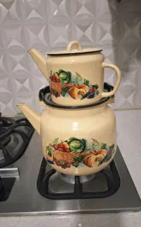 کتری قوری لعابی روس