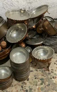 دیگ مسی وسایل برنجی خانه درب منزلتان