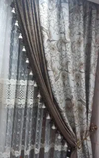 دو عدد دستک پرده مخمل وساتن