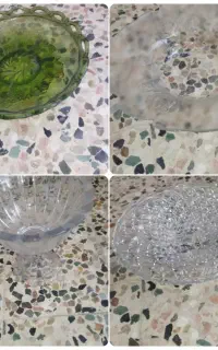 میوه خوری و شکلات خوری و بشقاب چینی