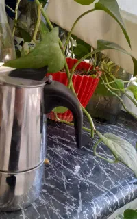 قهوه ساز ۵ کاپ استیل کاملا نو