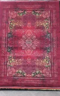 قالی قرمز طرح های جدید و تازه مد شده و بروز بازار