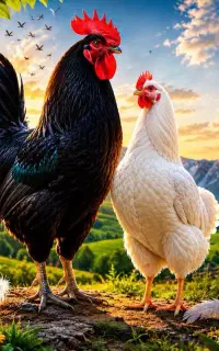 مرغ و خروس زنده جهت قربانی