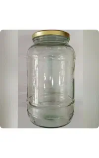 جار شیشه ای بزرگ ۲ کیلویی