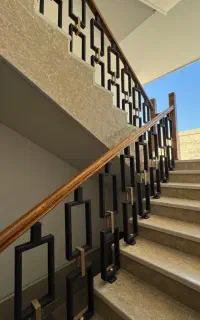 نرده استیل،پله پیچ،نرده شیشه ای