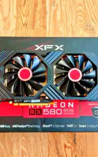 کارت گرافیک rx580 XFX oc  نو ، کاملا خانگی