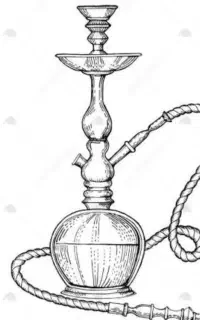 قلیون با وسایل
