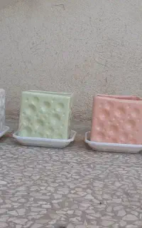 گلدان پلاستیکی وسفالی