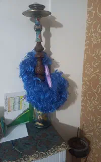 قلیان پایه چوبی