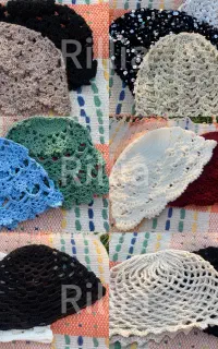 فروش آنلاین کلاه توری لئونی قلاب بافی تابستانی