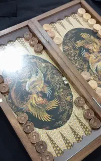 تخته نرد و شیرینی خوری