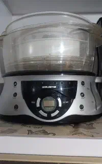 بخار پز نو اصلا یکبار هم استفاده نشده سه طبقه