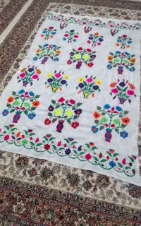 پرده  گلدوزی