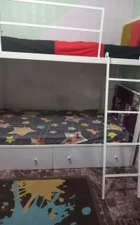 تخت دو طبقه فلزی