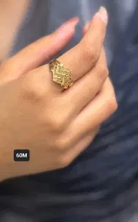 انگشتر طلای نو و زیبا(گالری مانا)