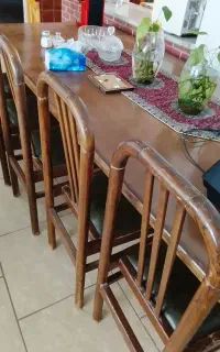 میز نهارخوری بزرگ ده نفره چوب گردو دست دوم